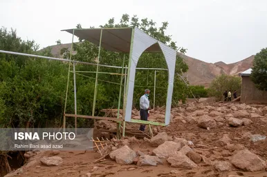 خسارات سیل در روستاهای کرمان