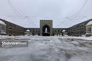 گزارش تصویری | بارش برف در مشهد