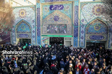 تشییع پیکر بانوی شهیده فاطمه دهقان از شهدای حادثه تروریستی کرمان