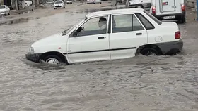 ویدئو| آبگرفتگی شدید معابر بندرگناوه با نخستین بارش پاییزی