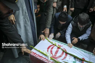 گزارش تصویری | مراسم تشییع پیکر مطهر شهید مدافع امنیت «مهدی ظریف» در مشهد ۲