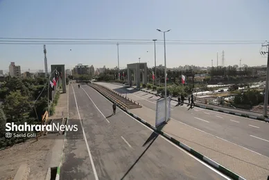 گزارش تصویری | بهره‌برداری از پروژه اتصال بولوار امام‌خمینی(ره) به بولوار نماز در مشهد (۲۸ مرداد ۱۴۰۴)
