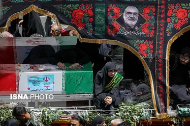 گزارش تصویری | مراسم تشییع پیکر شهدای اقتدار در تهران (۷ تیر ۱۴۰۴)