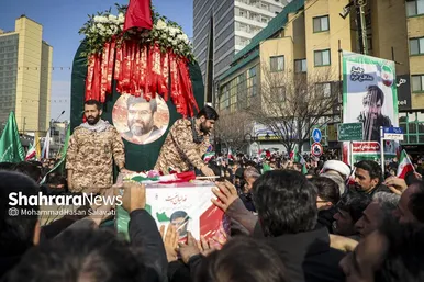 گزارش تصویری | مراسم تشییع پیکر مطهر شهید مدافع امنیت «مهدی ظریف» در مشهد ۲