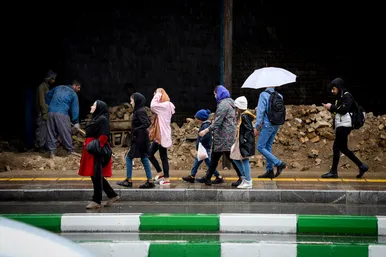 بارش باران در مشهد