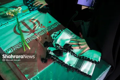 مراسم وداع با پیکر شهید مدافع حرم، محمد رضا بیات