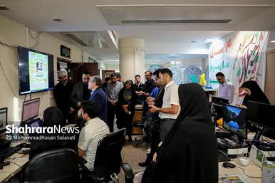 حضور شهردار مشهد در موسسه شهرآرا به مناسبت روز خبرنگار