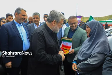 گزارش تصویری |بهره‌برداری از اتصال بزرگراه شهید سلیمانی به بلوار نماز، ۸۱ دستگاه ون و احداث مسیل اقبال