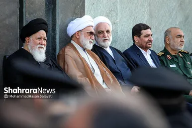 برگزاری مراسم چهلم شهدای خدمت در حرم امام‌رضا(ع) (۱۲ تیر ۱۴۰۳)