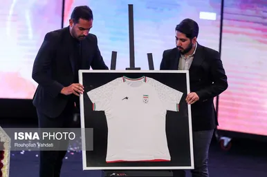 مراسم رونمایی از پیراهن تیم ملی فوتبال برای جام جهانی