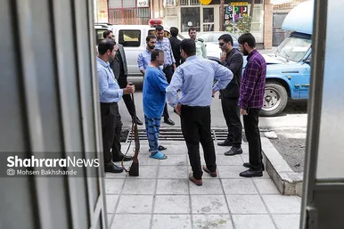 گزارش تصویری | بازسازی صحنه قتل پدر توسط پسر در خیابان سیدرضی مشهد