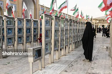 آیین چراغ برات در آرامگاه خواجه ربیع