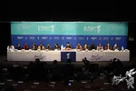 تصاویر امین حیایی و مجید صالحی در نشست رسانه‌ای فیلم «برف آخر»