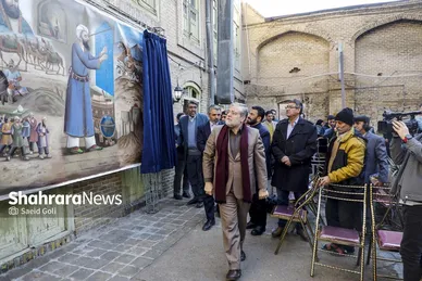 گزارش تصویری | آیین افتتاح گذر‌های تاریخی محلات و رونمایی از بزرگ‌ترین پرده نقاشی نقالی کشور (۴ دی ۱۴۰۳)