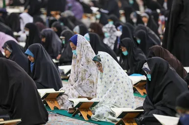 مراسم ترتیل‌خوانی قرآن کریم در حرم مطهر رضوی