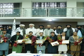 جای خالی دختران در مراسم تقدیر طالبان از نفرات برتر کنکور افغانستان