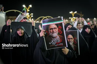 گزارش تصویری | مراسم وداع با شهید مقاومت، حجت‌الاسلام سیداسماعیل خطیب در حرم مطهر رضوی