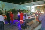 سانحه مرگبار رانندگی زیر پل بلوار امت مشهد