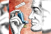 کارتون | در حاشیه گرانی اسپری آسم