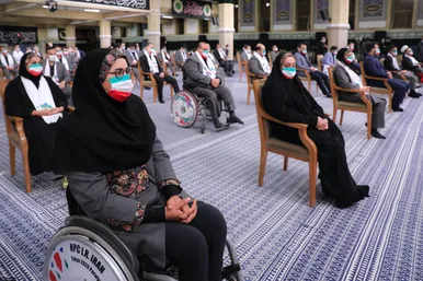 دیدار قهرمانان المپیک و پارالمپیک ایران در بازی‌های ۲۰۲۰ توکیو با رهبر معظم انقلاب