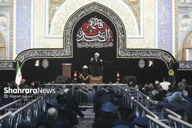 گزارش تصویری | آیین وداع با پیکر ۱۳ شهید گمنام در حرم مطهر رضوی