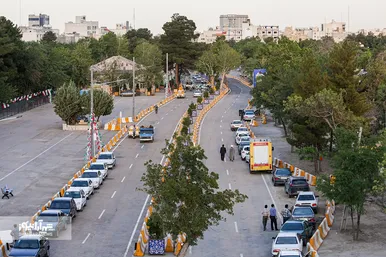 آیین بازگشایی معابر پادگان لشکر ۷۷