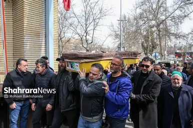 گزارش تصویری | مراسم تشییع محسن صنوبری، پیشکسوت اخلاق‌مدار و خوش‌نام فوتبال خراسان