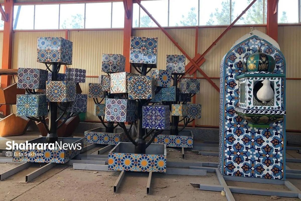 جانمایی ١١٠٠ المان در سطح شهر مشهد برای نوروز ١۴٠٣ | استفاده از ظرفیت زندانیان در ساخت المان‌های شهری+ فیلم