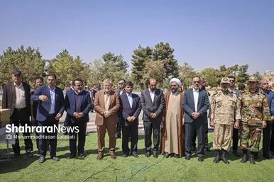 گزارش تصویری | مراسم بهره برداری از فاز یک بوستان جهانشهر مشهد