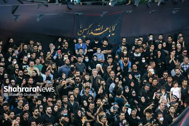آیین خیمه سوزان عصر عاشورا در مشهد