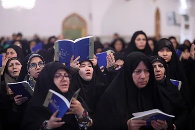 مراسم احیای ناشنوایان در حرم مطهر امام رضا(ع) 