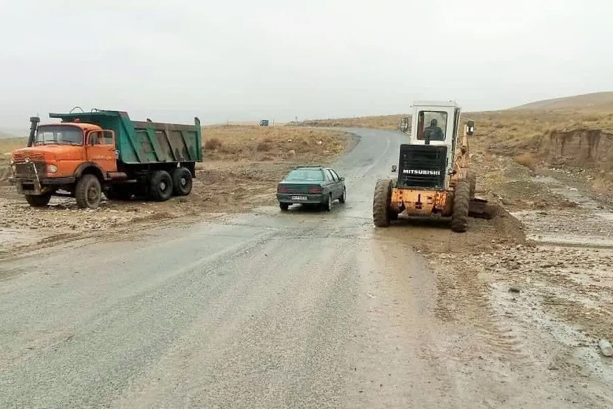 بازگشایی راه‌های روستایی سیل‌زده در خراسان شمالی (۲۳ تیر ۱۴۰۳)