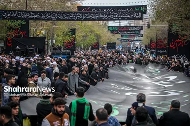 دسته عزای علوی در روز شهادت حضرت علی(ع) در مشهد