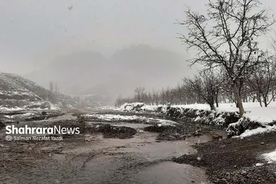 طبیعت زمستانی روستای آبقد