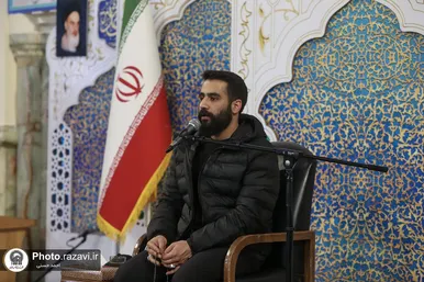 مراسم وداع با پیکر شهید سیدداوود بی‌طرف در حرم مطهر رضوی (ع)