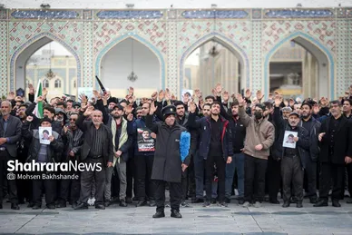 گزارش تصویری | مراسم تشییع پیکر ۸ شهید اقتدار ایران اسلامی در مشهد (۱۳ اسفند ۱۴۰۴)