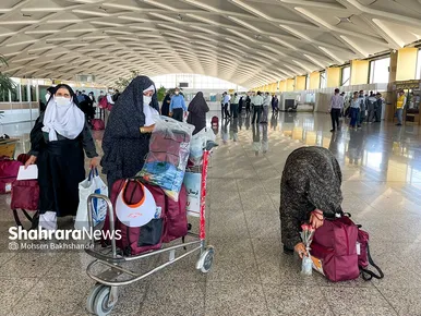 بازگشت اولین کاروان حجاج خراسانی