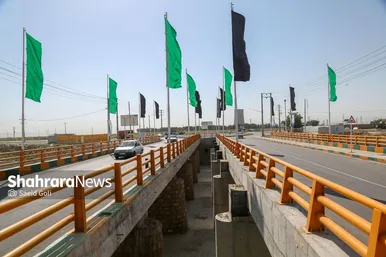 بهره‌برداری از پل دوم و اصلاح هندسی ورودی جاده سرخس به مشهد