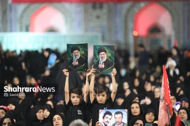 گزارش تصویری | مراسم بزرگداشت رهبر شهید ایران در حرم مطهر امام رضا (ع)