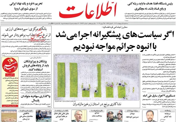 صفحه نخست روزنامه‌های کشور - سه‌شنبه ۵ اردیبهشت ۱۴۰۲