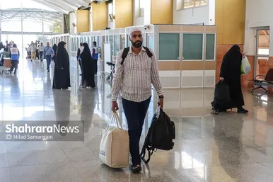 عکس‌های بازگشت اولین کاروان حجاج خراسانی به مشهد