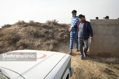 گزارش تصویری | بازسازی صحنه قتل در روستای «امرغان»