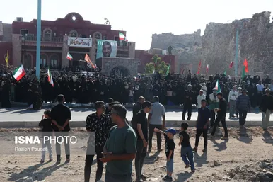 گزارش تصویری | تشییع پیکر شهید «قدرت زرنگاری» - جزیره هرمز