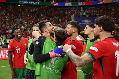 عکس‌هایی از دیدار تیم‌های ملی فوتبال پرتغال و اسلوونی در یورو ۲۰۲۴