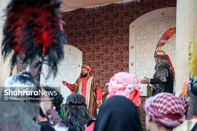 حرکت کاروان نمادین اسرای کربلا در مشهد