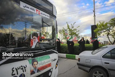 گزارش تصویری | تشکیل زنجیره انسانی مردم در کنار نیروگاه حرارتی مشهد