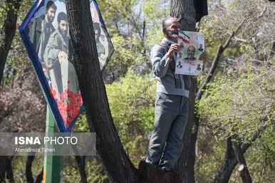 تشییع باشکوه پیکر سردار شهید زاهدی در اصفهان