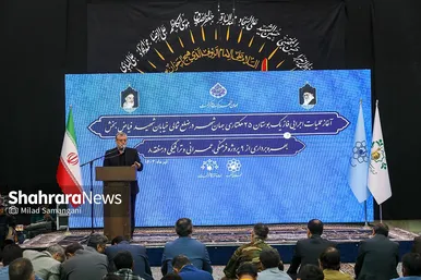 مراسم آغاز عملیات اجرایی فاز یک بوستان ۲۵ هکتاری جهان‌شهر و بهره‌برداری از ۹ پروژه فرهنگی، عمرانی و فضای سبز منطقه ۸