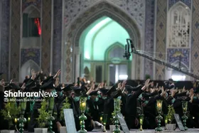 آیین خطبه&zwnj;خوانی شب شهادت امام رضا(ع) در مشهد برگزار شد