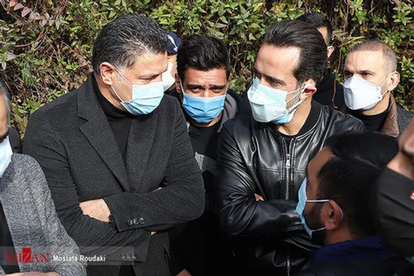 مراسم خاکسپاری پیکر «مهرداد میناوند» در بهشت زهرای تهران + ویدئو و تصاویر
